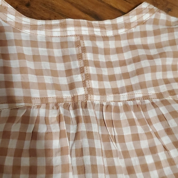 Anthropologie Holding horses Devon Popover ivory top shirt long sleeves size 6 - Picture 7 of 7